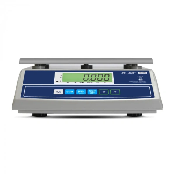 Фасовочные весы MERTECH M-ER 326 AF-32.5 "Cube" c RS-232 LCD (255x210 мм, АКБ до 4 мес.) MERTECH - торговое оборудование.